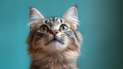 Fototapeta premium Senior Cat Portrait in Vintage Style