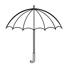 Obraz premium umbrella vector illustration isolated on white background