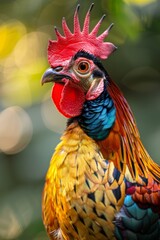 Vibrant Close-Up of an Exotic Bird