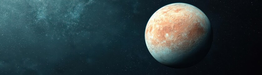 Fototapeta premium Astrobiology research. Blockchain-backed exoplanet exploration database ensuring accessibility and verification of astrobiological discoveries