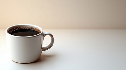 Simple Coffee Cup on Light Table of excellence in splendor beyond compare with grace in style.