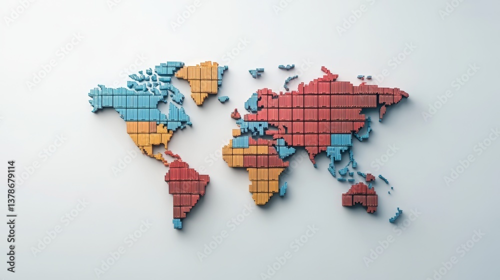 Poster global map visualization digital design geographical representation modern setting creative perspect