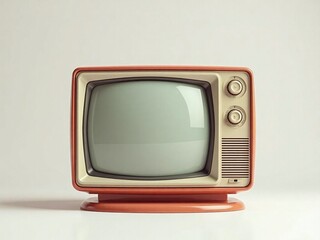 old tv set isolated