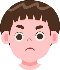 Expression face cute kids avatar 