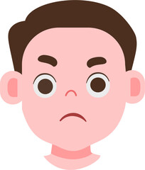 Expression face cute kids avatar 