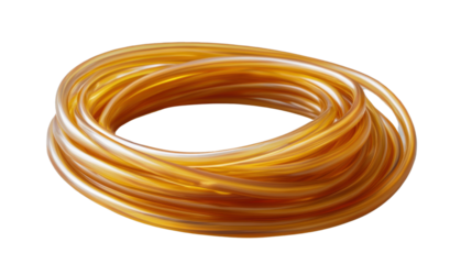 copper wire isolated on white