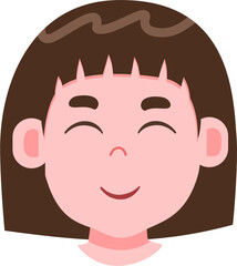 Expression face cute kids avatar 