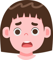 Expression face cute kids avatar 