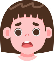 Expression face cute kids avatar 