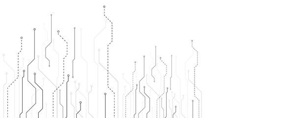 Vectors Abstract connecting lines and dots. Social networking technology background.
