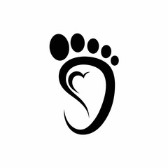 vector illustration of a footprint