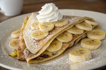 Banana crepes