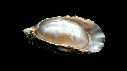 Beautiful Open Oyster Shell with Luster and Natural Reflection