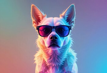dog with sunglasses