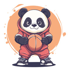 Vector illustration art of Panda mascot charactors Collection