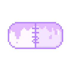 ピクセルアートなツギハギカプセル⭐︎PNG