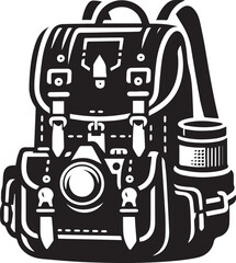 school bag, vector illustration of a bag, bag icon, school bag silhouette vector illustration design on white background.