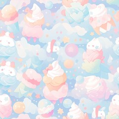 Pastel Dessert Land of Dreams.