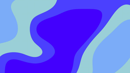 Abstract blue and light blue shapes form a flowing background