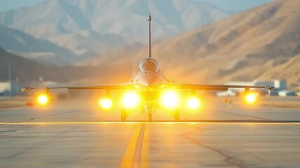 Airport tarmac: military aircraft