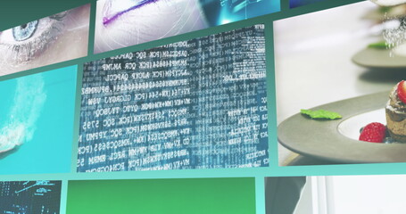 Composite screens, including digital technology, cookery, data processing and eyes