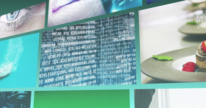 Composite screens, including digital technology, cookery, data processing and eyes