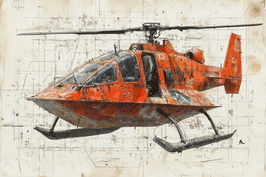 An illustration of a flyboat, showcasing its unique design and functionality.