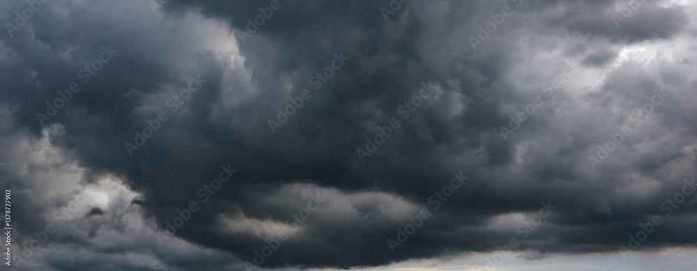 Poster A dark sky filled with ominous clouds sets a foreboding scene, reflecting the severity of bad weather and the unpredictable impacts of shifting climate conditions.