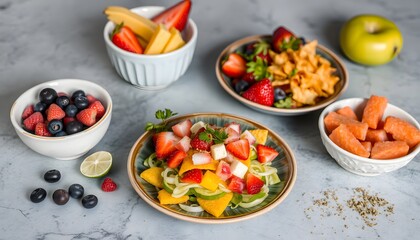 fruit with salad