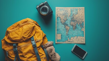 Travel Essentials Flatlay Photography