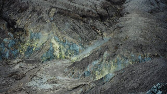 The crater of Mount Tangkuban Perahu, Bandung, West Java

