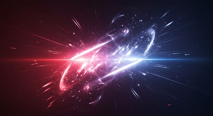 Obraz premium Dynamic Abstract Sparkle Overlay Design
