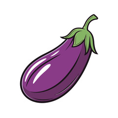 eggplant vector Design, isolated on a white background