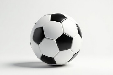 Fototapeta premium Brand new white football on pure white backdrop , graphic, background