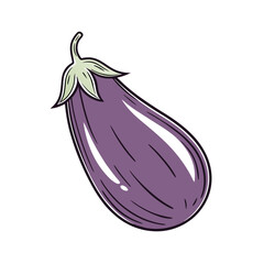 eggplant vector Design, isolated on a white background