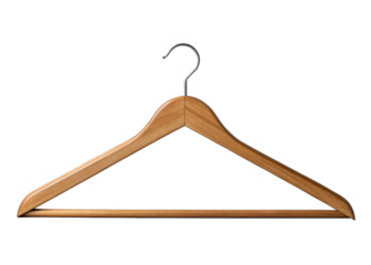 Clothes hanger isolated on a transparent background.