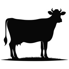 cow silhouette vector