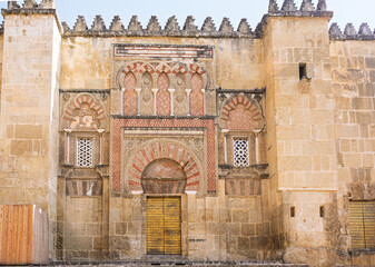Ornate Facade The Mosquecathedral Cordoba