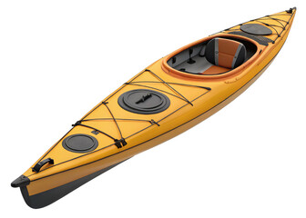 Kayak isolated on a transparent background.