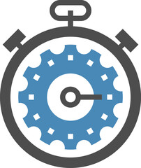 fast processing flat web icon concept