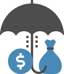 insurance flat web icon concept