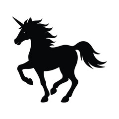 black horse vector illustration