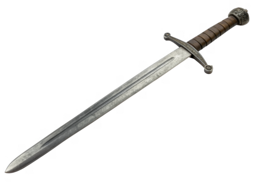  Sword isolated on a transparent background.
