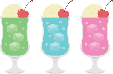 クリームソーダ3種セット