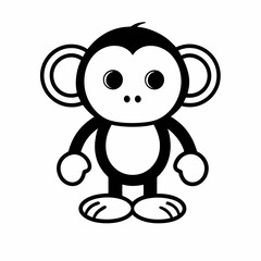 Cute cartoon illustration of a teddy bear and a baby mouse having fun together