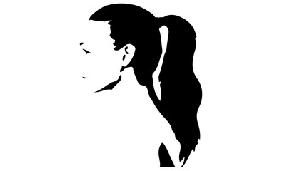 silhouette of a girl - silhouette of a women - silhouette of a female