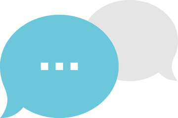 message bubble flat web icon concept