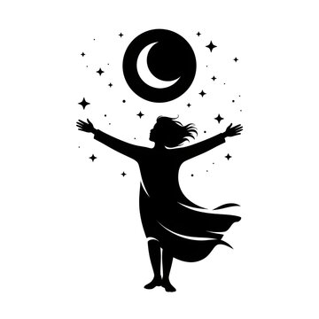recommend clip art: silhouette of a dancing girl