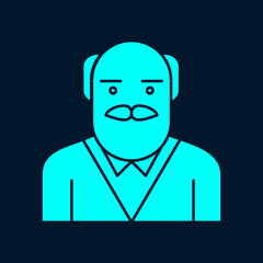 Grandpa trendy artwork magnificent abstract vector illustration colorful valuable design