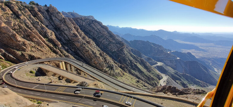 Taif scenery view from Al Hada Cable Car